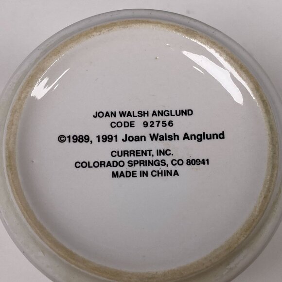 Vintage Joan Walsh Anglund Coffee Mug Good Friends Make Good Times Better 90s - Picture 8 of 8